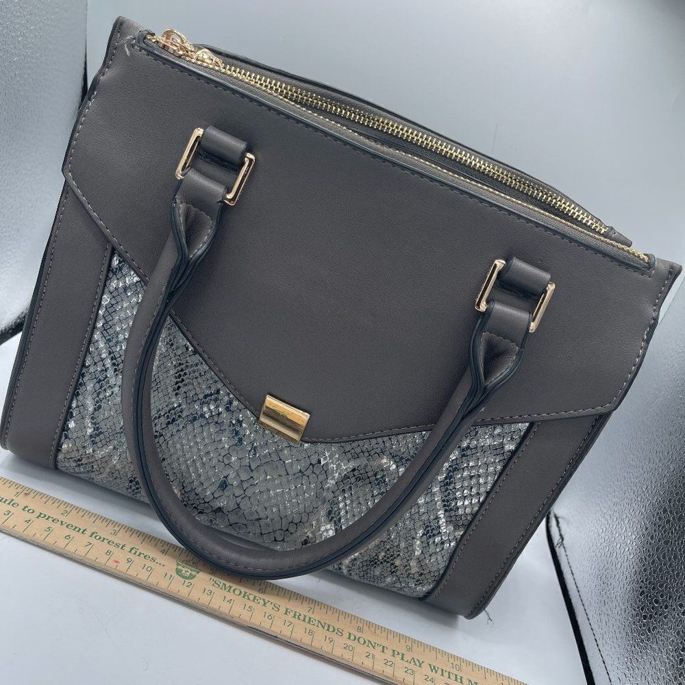 The Limited Gray Snakeprint Purse